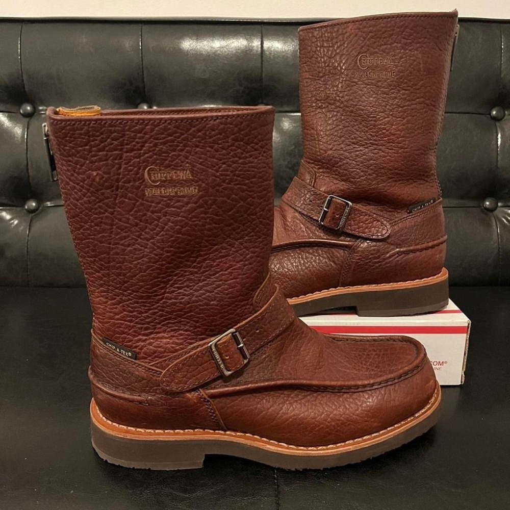 Chippewa 10" Briar Bison Waterproof Moc Toe Boots